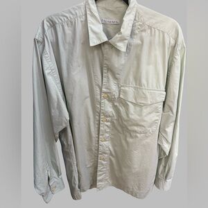 SIMMS Men’s Cotton Fishing Shirt Sage Green Long Sleeve Size L